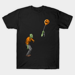 Sad Zombie on Dark - Halloween Edition T-Shirt